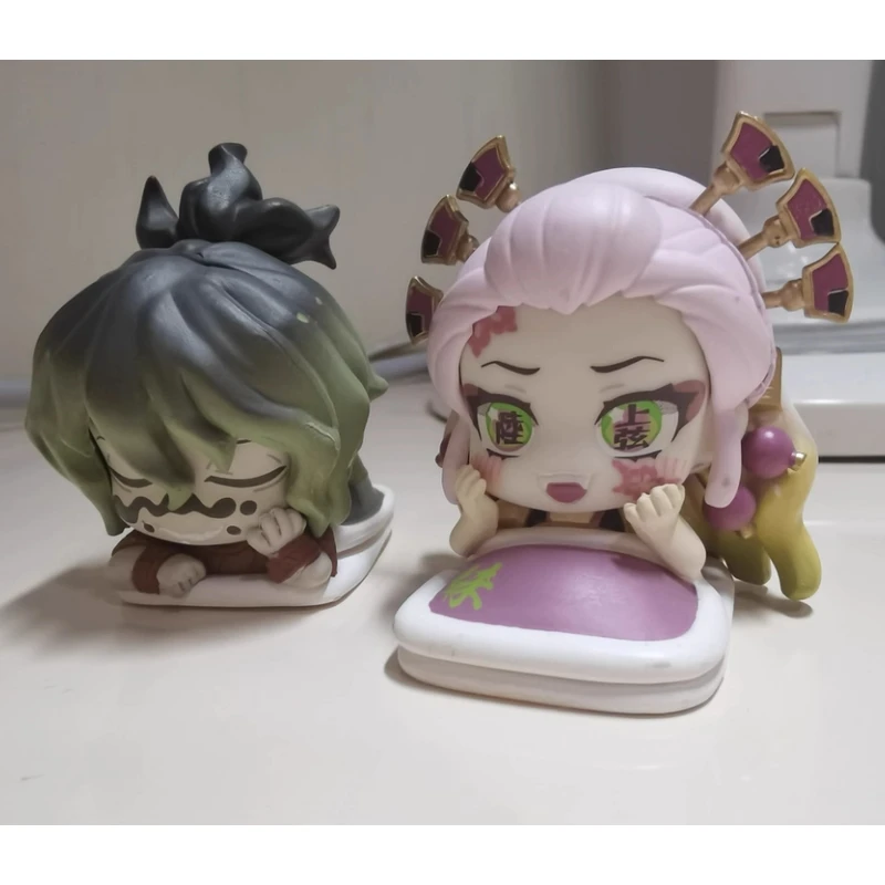 Stasto Gashapon Toys Q Version Demon Slayer Blade Pick Up Type New Color Chapter Akaza Daki Giyuutarou Rui Enmu Anime Figure Toy