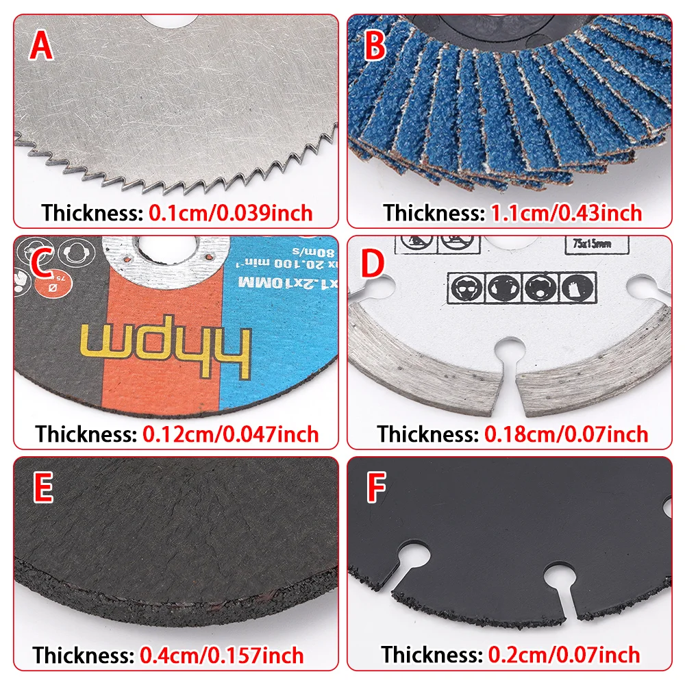 75mm Multifunctional Saw Blade Cutting Disc Circular Grinding Wheel For Metal Cutting Home Angle Grinder Replace Attachment