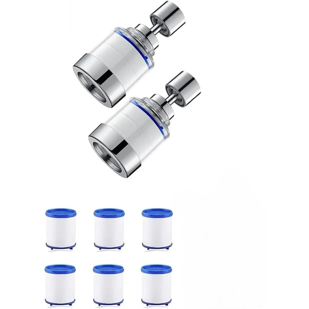 

Datering, 2 предмета, фильтр для раковины в ванную комнату Tap с поворотным фильтром на 360 градусов, Серебряный ABS-фильтр Tap, удаляет хлор