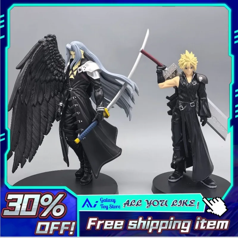 

17cm in Stock FF7 Action Figures - Sephiroth & Cloud Strife 1st Gen Articulated Collectibles for Game Fan Boys Action Figures