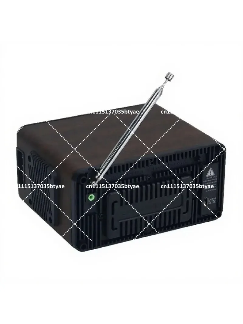 Retro Wooden Receiver Dual Speaker Bluetooth 5.2 for FM MW SW VHF UHF AIR WB RX