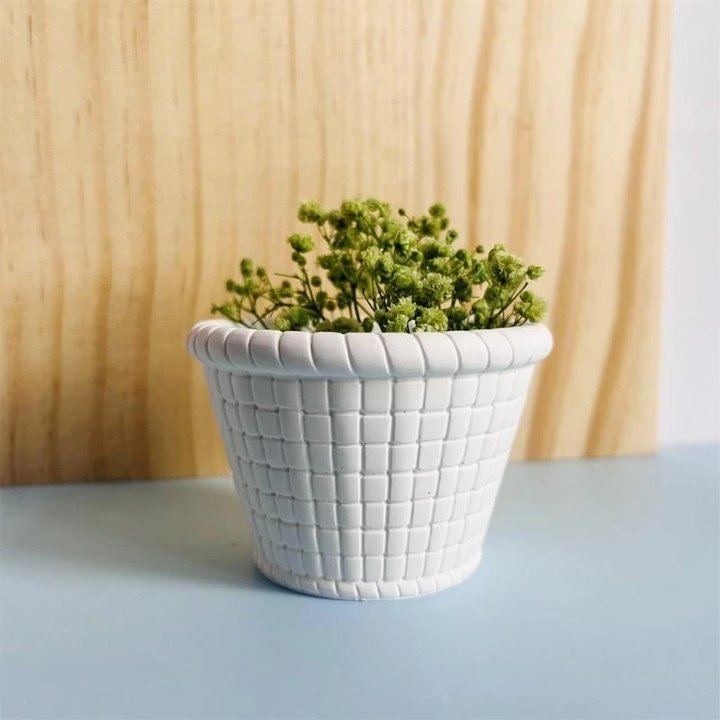 

J78f Basket Flowerpot изготовление плесени силиконовой формы для художественных и энтузиастов DIY