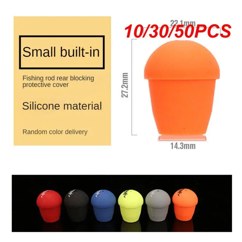 10/30/50PCS Fishing Rod Ring Silicone Gum Q-elastic Soft And Comfortable Extra Large Inner Diameter 20mm 3 Specifications