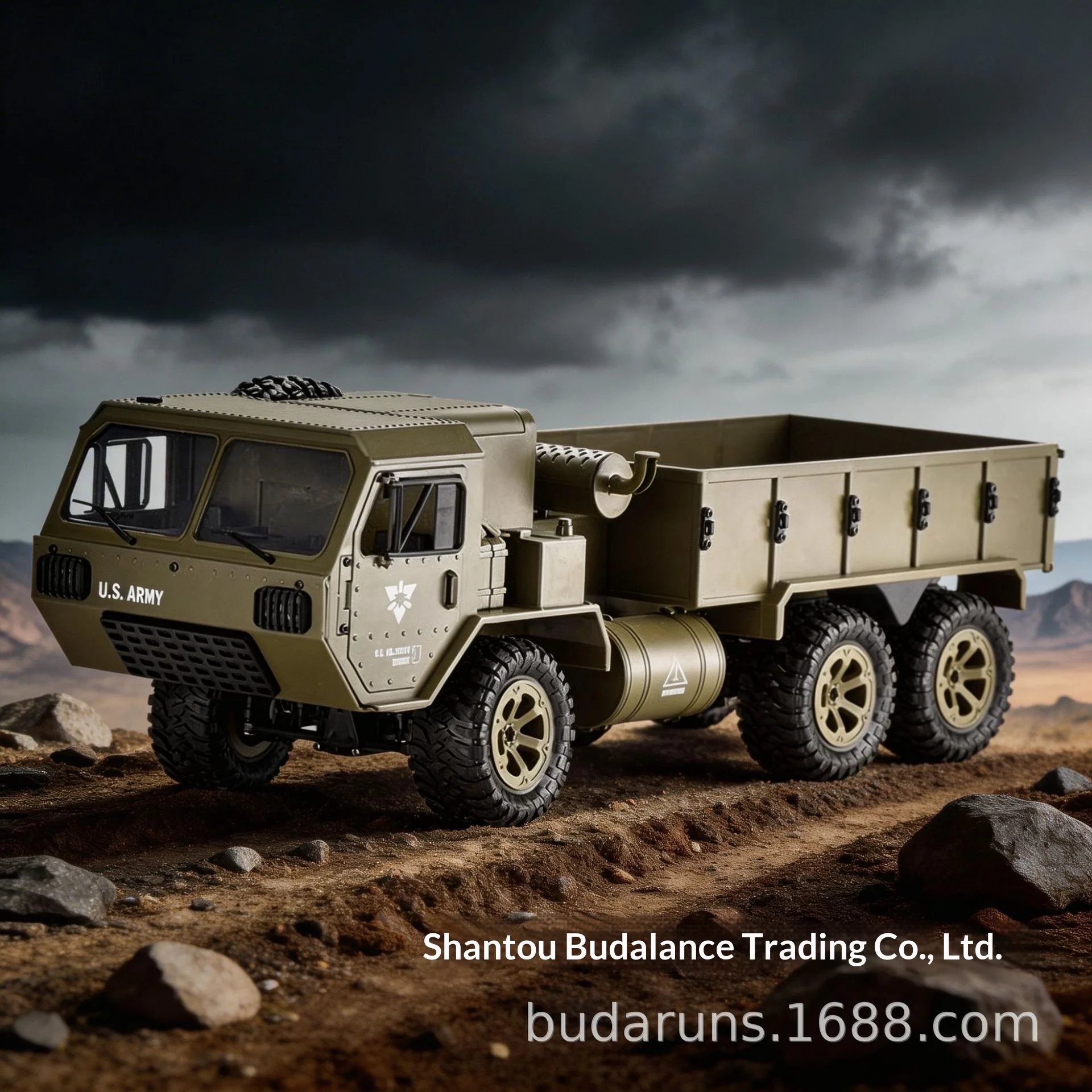 

Военный грузовик Budaruns RC с шестиколесным приводом, внедорожный, для любых типов местности, имитация тяжелой нагрузки, масштаб 1:12, модель для взрослых коллекционеров и любителей хобби.