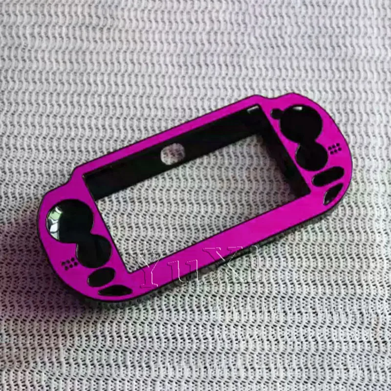 YuXi 1 قطعة ل PS Vita 1000 PSV 1000 متعدد الألوان البلاستيك المغلفة غلاف من الألومنيوم المعادن نحى الغطاء الواقي هارد شل