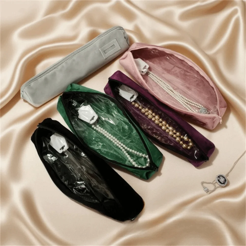 New Design with Zipper Travel Pouch Velvet Multifunctional Jewelry Organizer Portable Organizer Pouch Travel