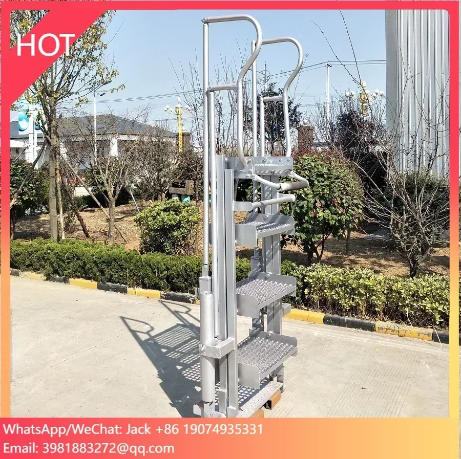 Easy Erect Mobile Step Folding Aluminum Scaffold Ladder Platform for Chemical Industrial