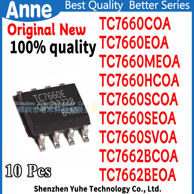 (10piece)100% New TC7660 TC7660COA TC7660EOA TC7660MEOA TC7660HCOA TC7660SCOA TC7660SEOA TC7660SVOA TC7662BCOA TC7662BEOA sop-8
