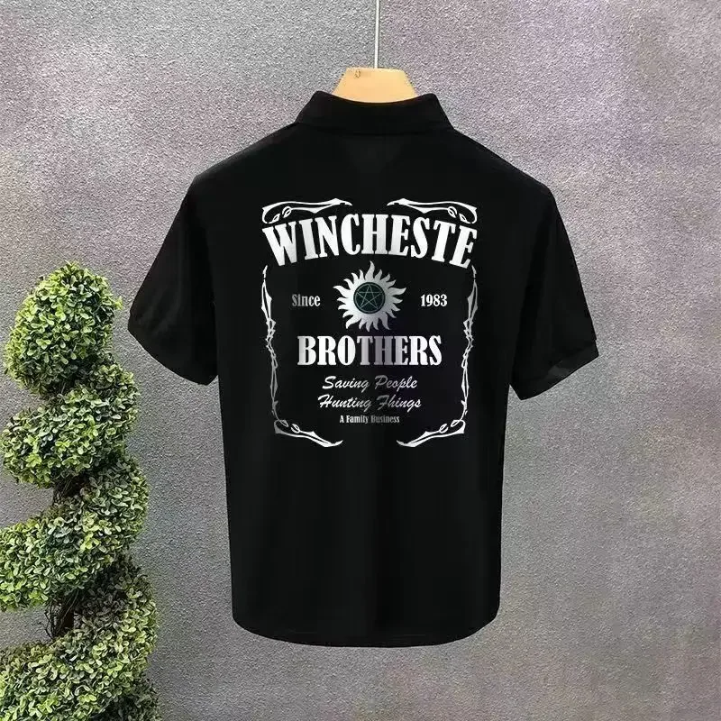 T Shirt for Men Graphic Man with Collar Tee Rock Polo Shirts Drawings Top Hot Men's Clothing 2025 Cool Fashion Summer Ordinary