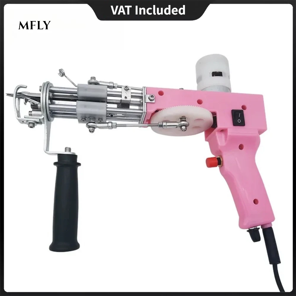 Pistolet de touffetage 2 en 1 rose avec Machine de découpe de tapis, pistolet de touffetage de tapis, Kit de fabrication de tapis, Machine de découpe de tapis à découper