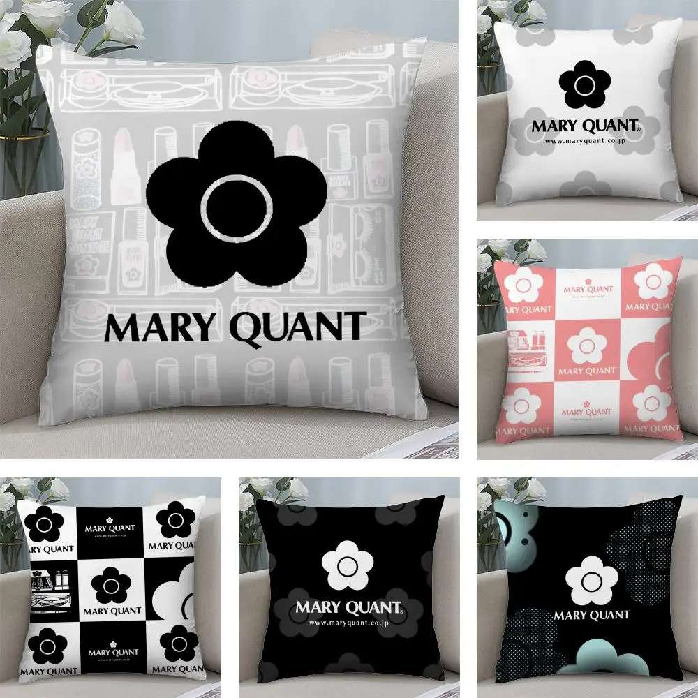 Fashion M-Mary Quant Cushion Cover Soft Plush Double-Sided Printed Sofa Pillow Cushion Cover | Cozy All-Season Decor Gift