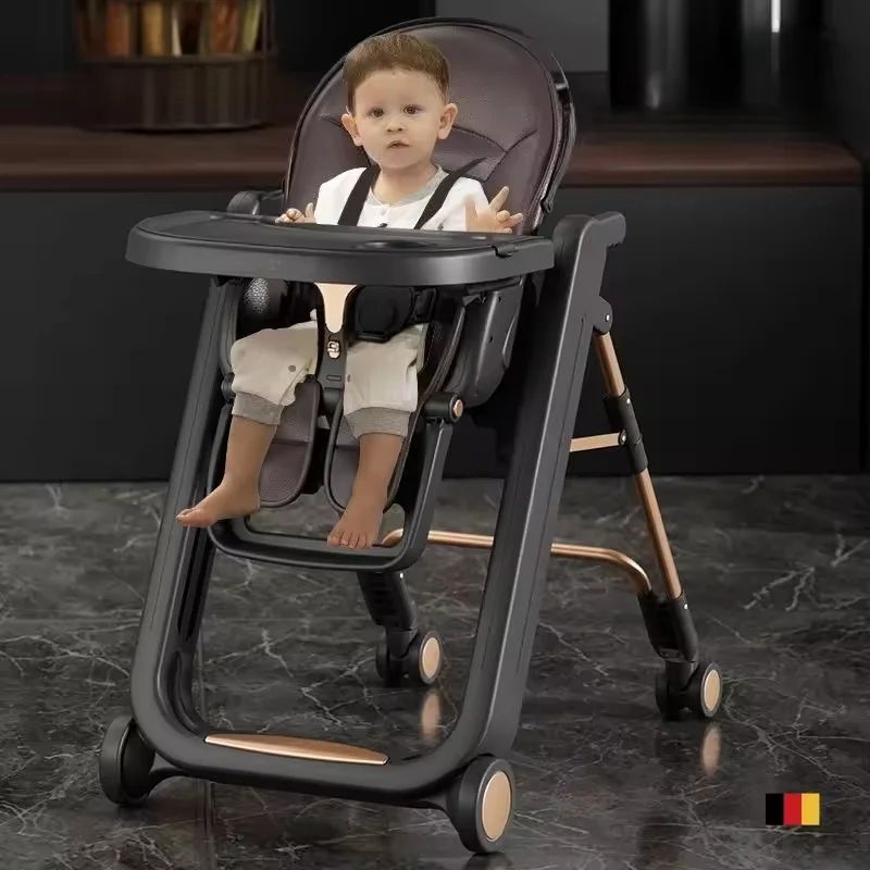 Baby dining chair, children's dining table, adjustable sitting and sleeping, one click folding, multifunctional table chair
