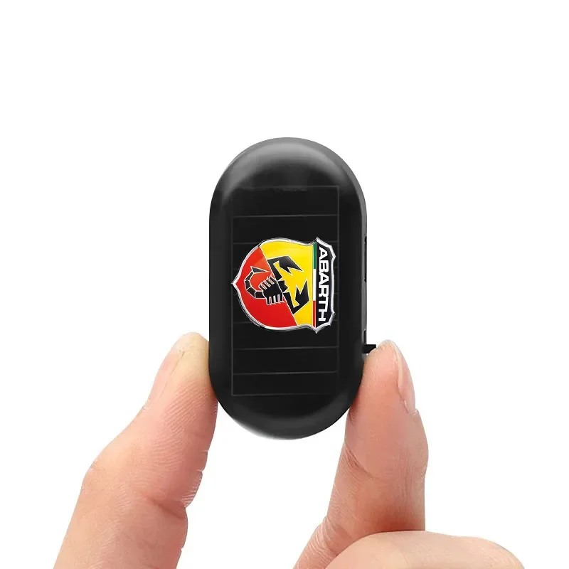 Car Solar Powered Wireless Anti-Theft Caution Lamp LED Flashing Lights For Abbas Abarth Punto 124/125/500 Stilo Car Accessories