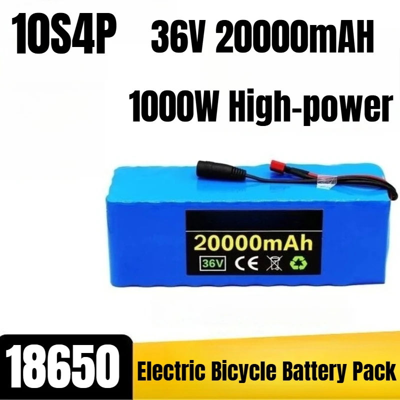 

10S4P 36V 20000mAH 18650 Lithium-ion Cell 1000W High-power Electric Bicycle Battery Pack