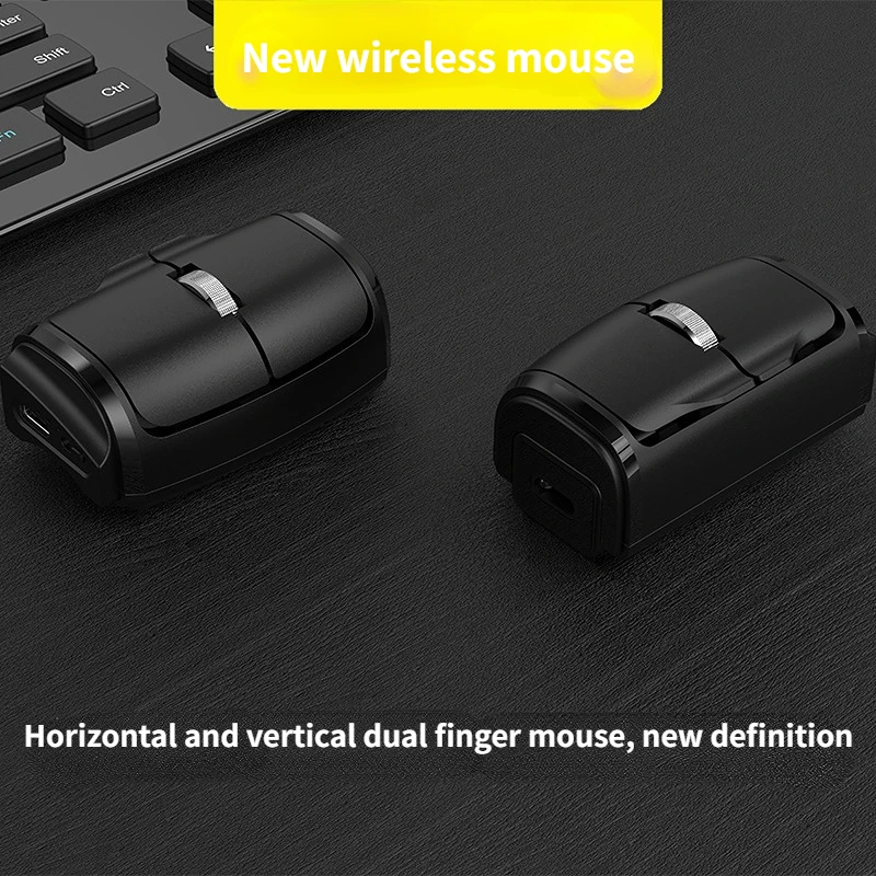 New Bluetooth wireless mouse mini lazy finger ring for easy use 2.4G+Bluetooth horizontal and vertical dual-use