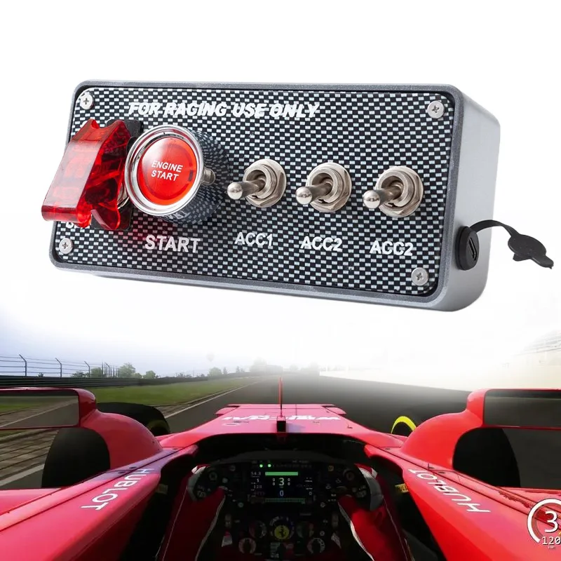 Zündschalter-Panel für PC-USB-Simulator-Rennspiele ETS2 ATS Assetto Corsa ACC Motorstart-Stopp-Zentralsteuerungsbox – Detail 5