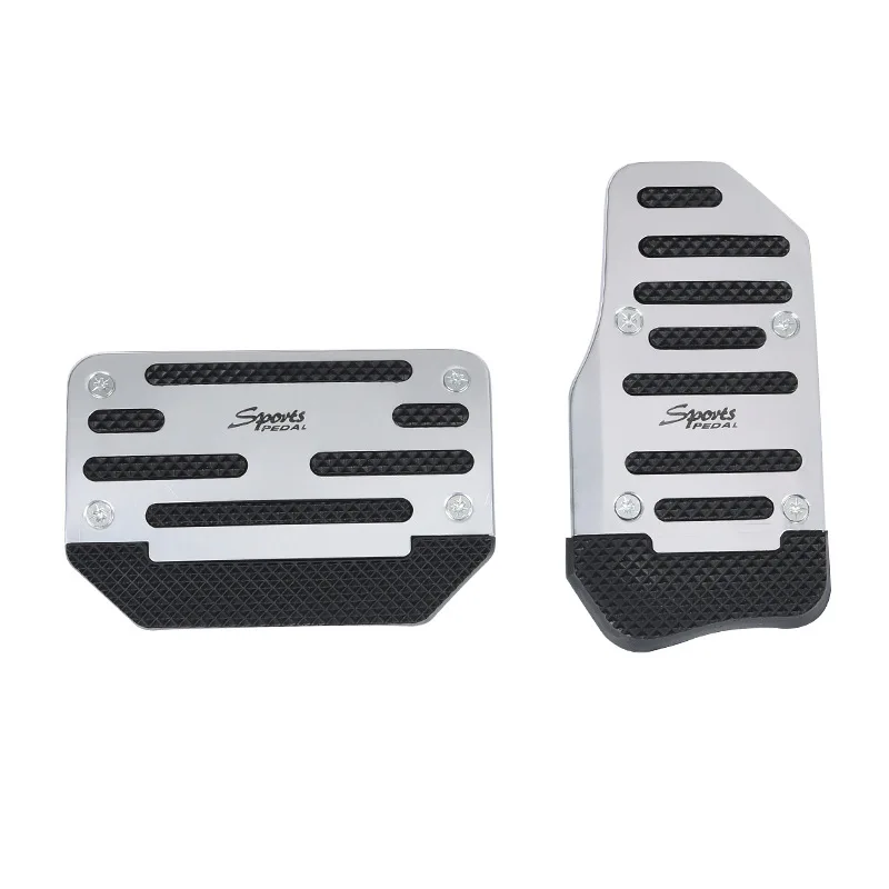 Automobile Pedal Modified Brake Accelerator Clutch Aluminum Alloy Pedal Non-slip Pad Stainless Steel Universal