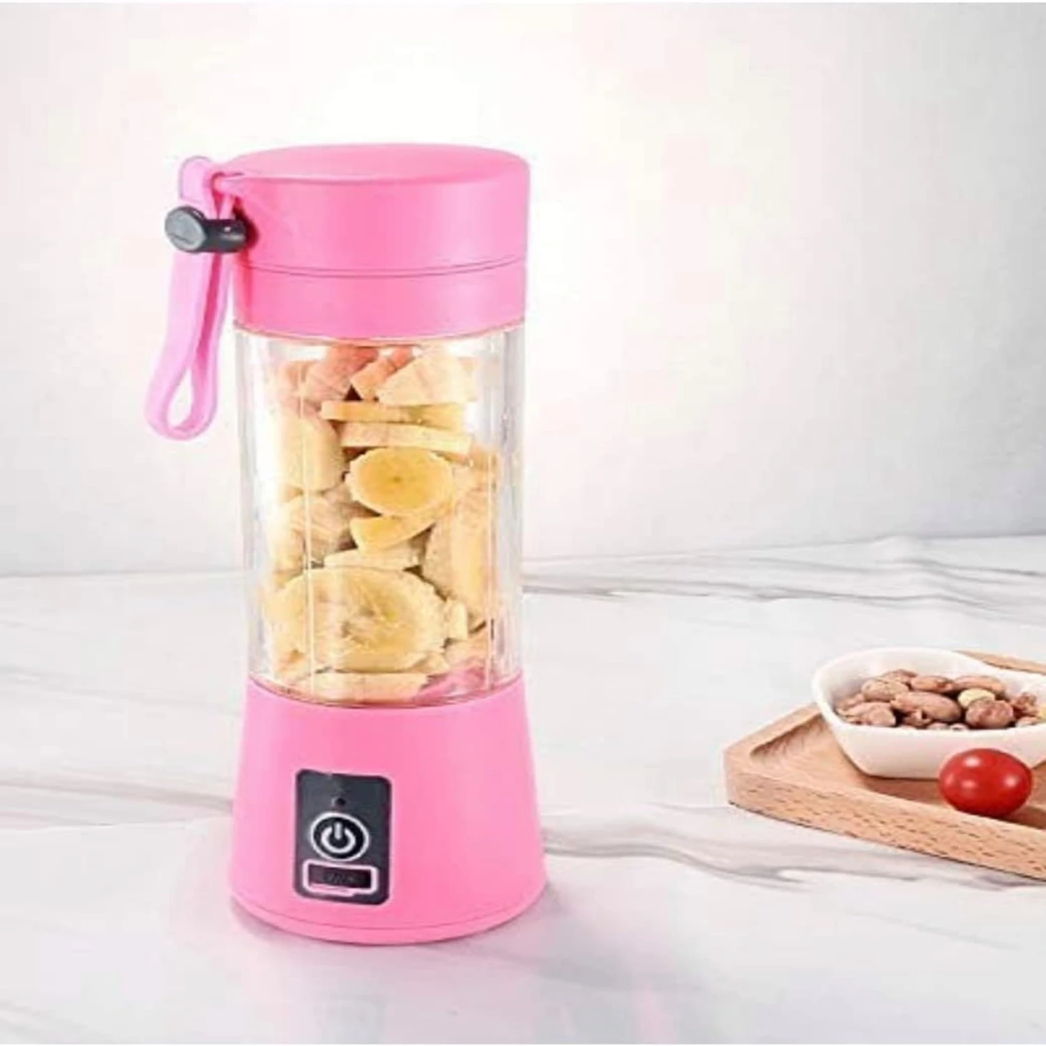 Mini copo espremedor USB recarregável portátil, misturador de suco de fruta 380ml