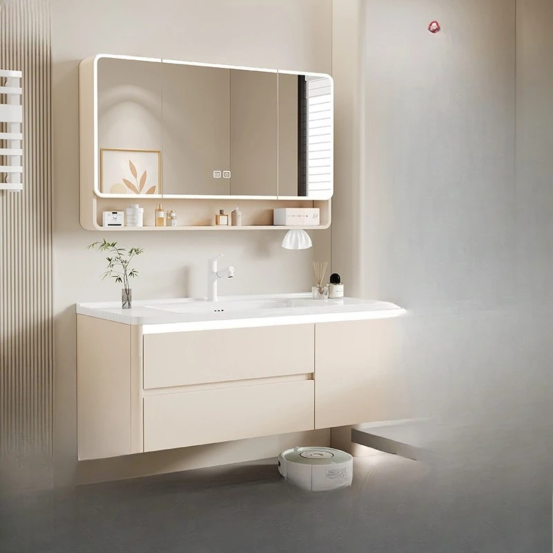 Bathroom Cabinet Ceramic Integrated Basin Toilet Drawer Washbasin Combination Honeycomb Aluminum