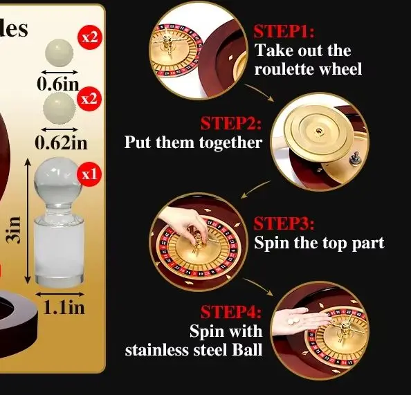 High Quality  Casino Wood Roulette Wheels 20 Inch  Roulette Wheel
