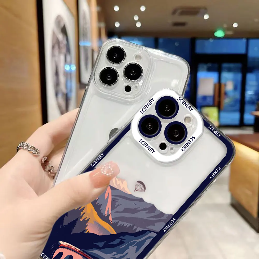 

Cherry Blossoms Snow Mountain Sunset Phone Case For OPPO RENO 13 13F 12 12F 11 11F 10 8 8Z 8T 7 7Z 6 6Z 5 5F 2F 2Z FIND X3 Case