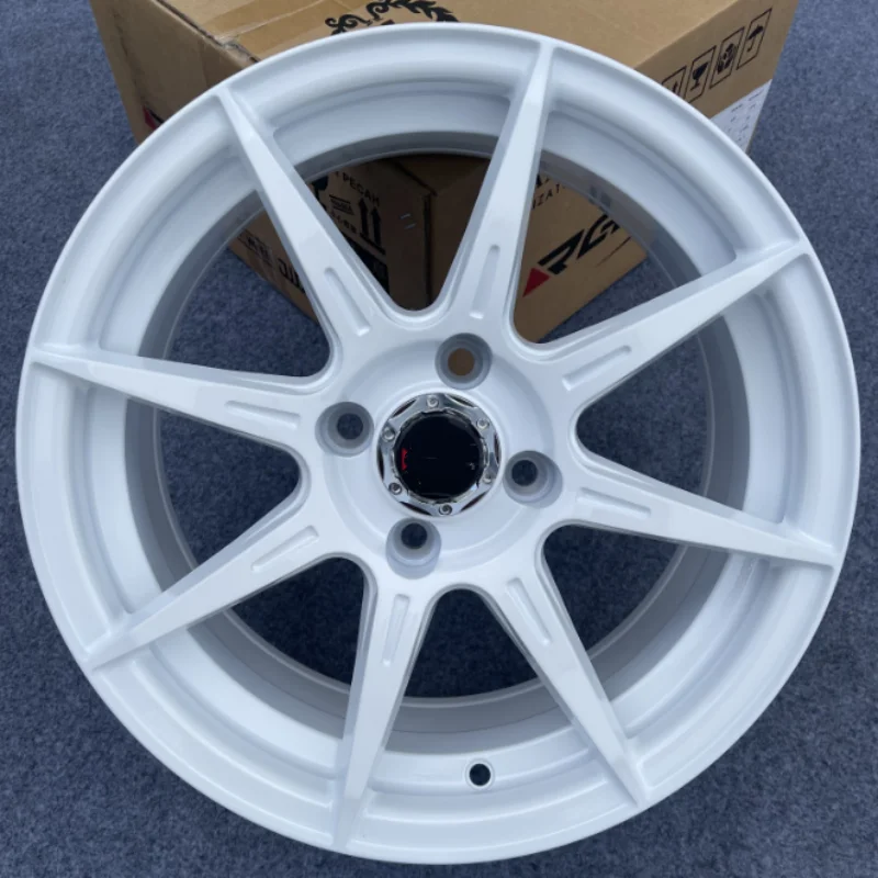 

Cheap Price 15X65 R15 4 Hole 4X100 Aluminum Alloy Car Wheels Rims White Max Load For Baleno Hyundai Solaris