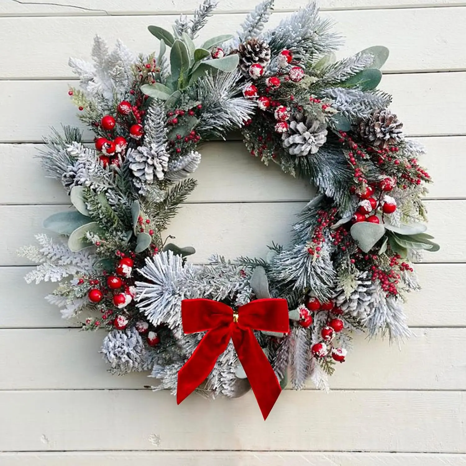 

24pcs Christmas Bowknot Decoration Exquisite Holiday Bow Xmas Tree Velvet Bows Gift Wrapping Crafts Home Hanging Decor