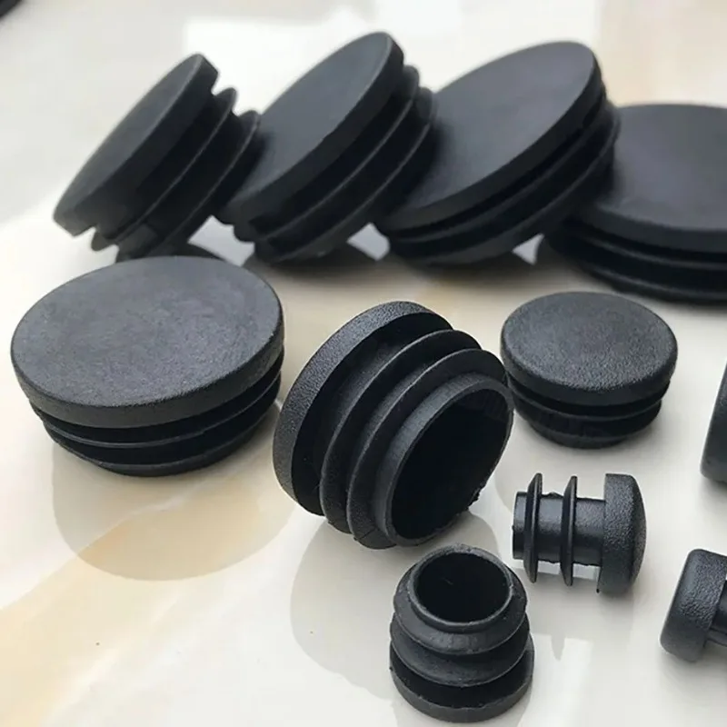 1-100pcs Diameter 12mm 14mm 16mm 19mm 20mm 22mm 25mm -76mm Black Plastic Round Caps Gasket Dust Seal End Cover Caps