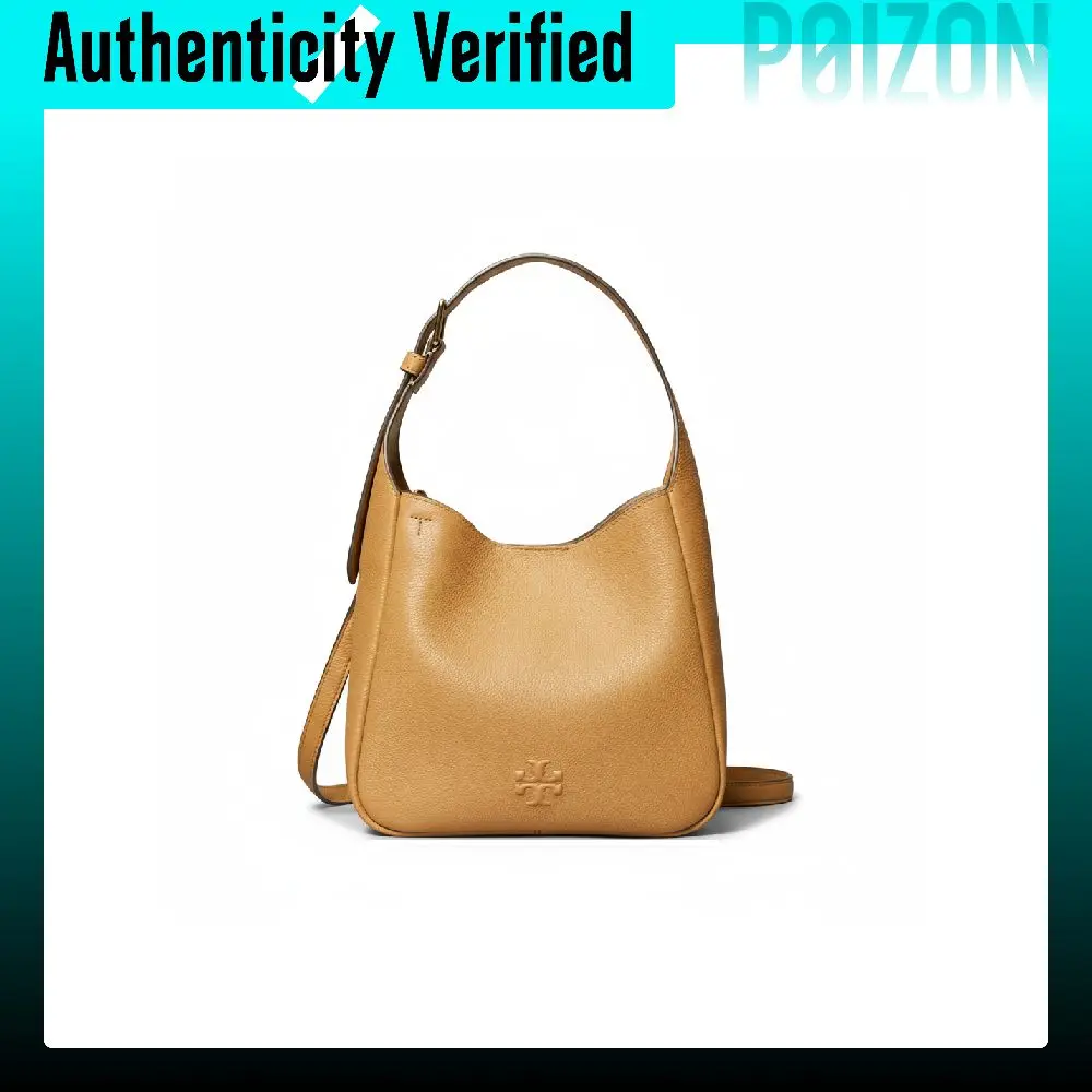 TORY BURCH Thea Adjustable Strap Brand Logo Embossed Design Handbag Small Women's Tiramisu 170244-227