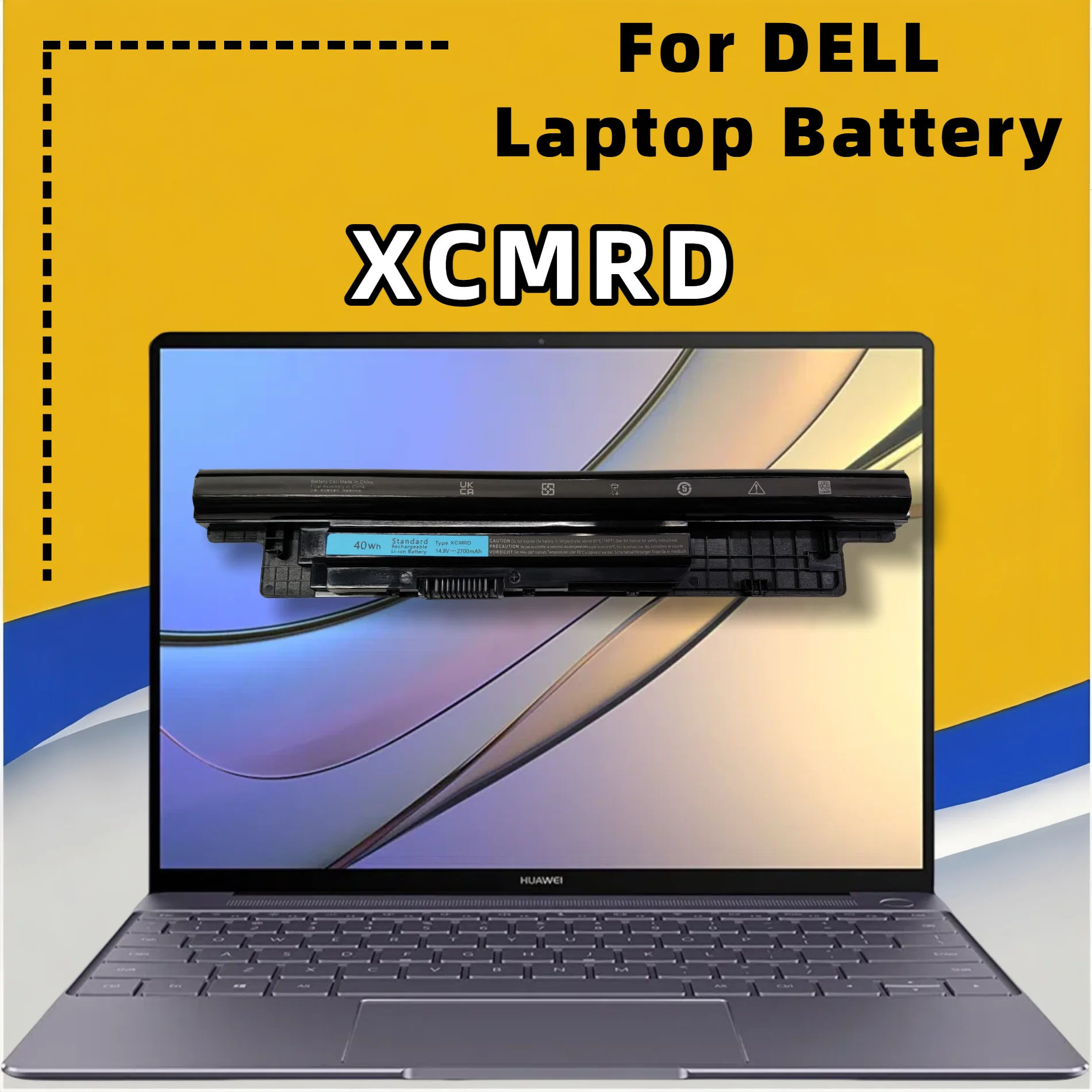FRLESUI XCMRD 40WH Laptop Battery for DELL Inspiron 3441 3442 3443 5721 3521 3437 3537 5437 5537 3737 5737 5421