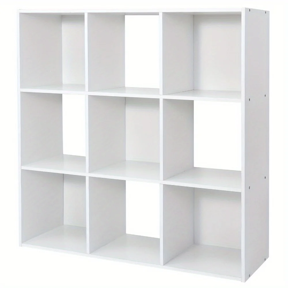 

9 Cube Storage Organizer Bookshelf Display W/5 Removable Back Panel