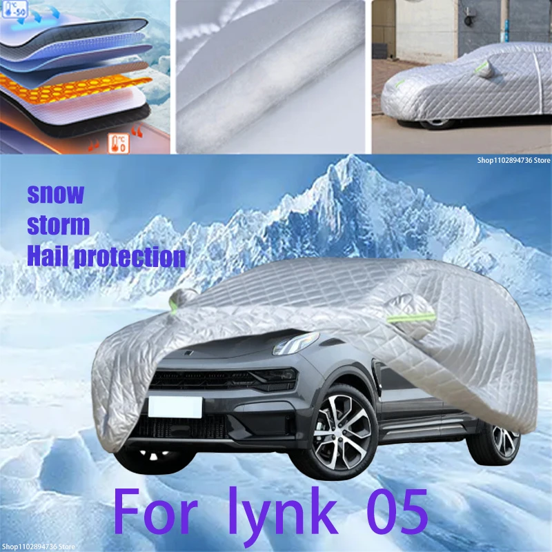 

For lynk 05 Outdoor Cotton Thickened Awning For Car Anti Hail Protection Snow Covers Sunshade Waterproof Dustproof