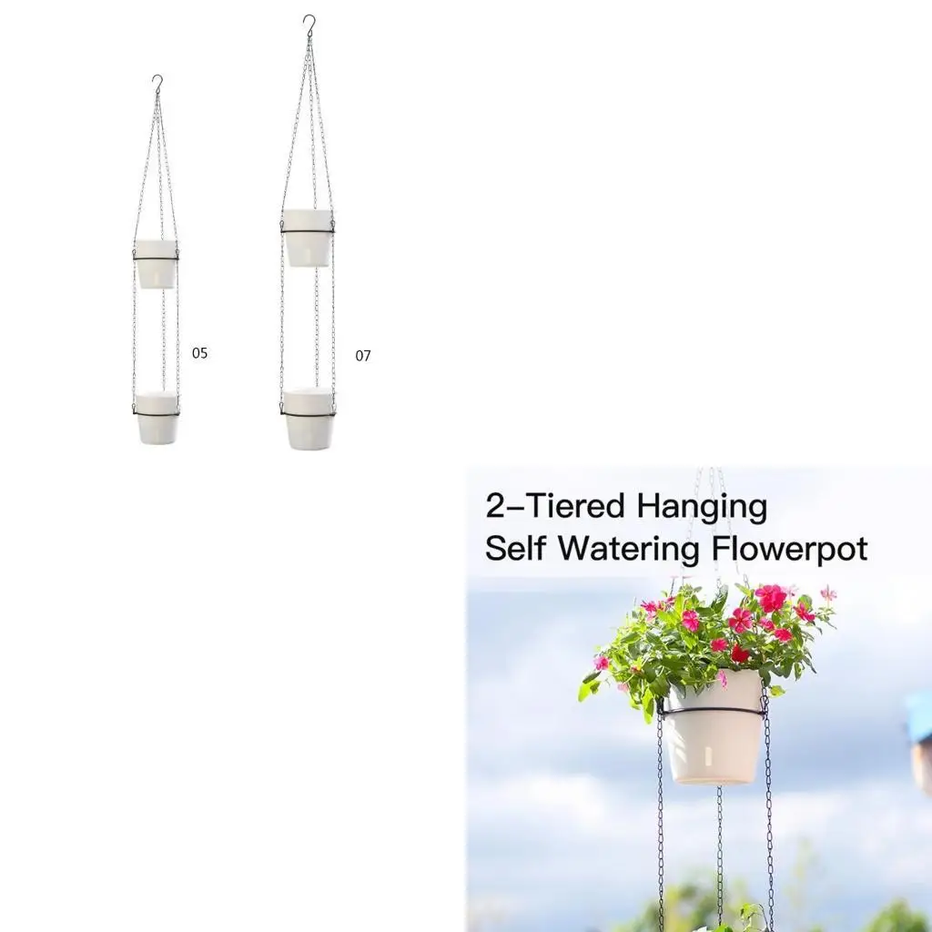 

Подвесная корзина для цветов, подвесная корзина для цветов на цепочке, цветочный горшок, садовый домашний декор C5AD