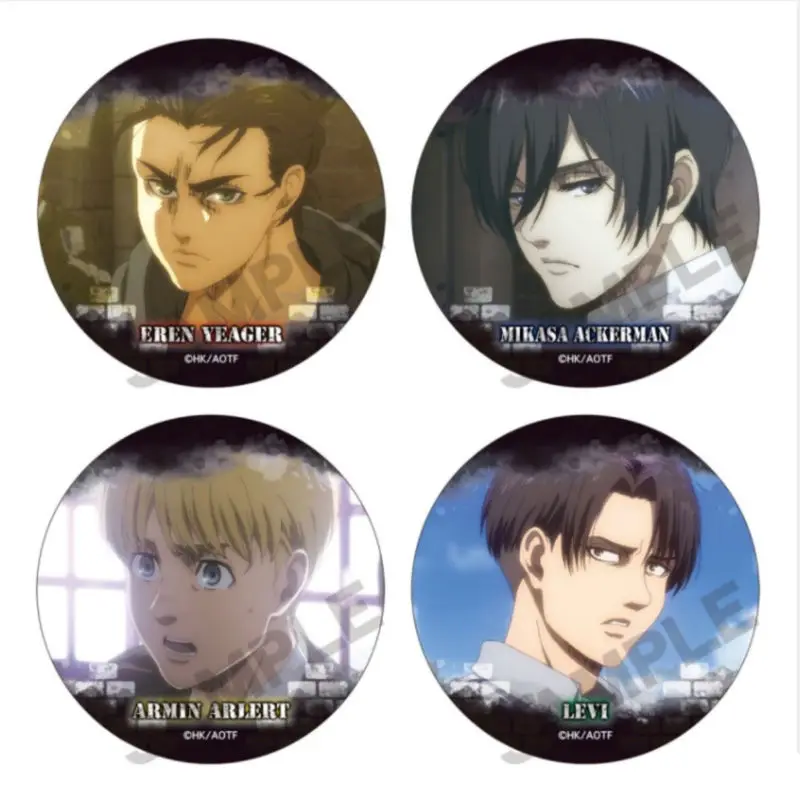 Japan Crux Goods Attack On Titan Tv Scene Badges Peripheral Lee Will