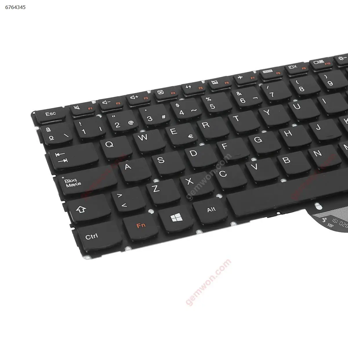 Teclado de laptop SP para Lenovo Ideapad 700-15isk Yoga 500-15 preto sem moldura