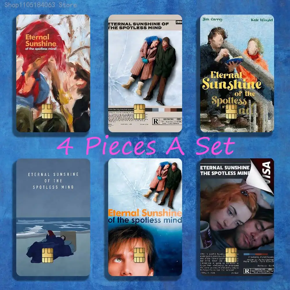 

E-Eternal S-Sunshine Movie Credit Debit Card Stickers Anime Diy Waterproof Sticker Film Tape Skin for Small Chip