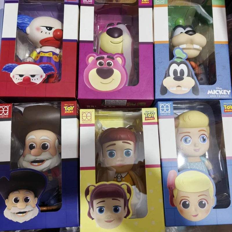 

Original Herocross Disney 15cm Toy Story Eeyore Little Green Men Alien Andy Clown Mobile Handheld Toy Collection Ornament Gifts