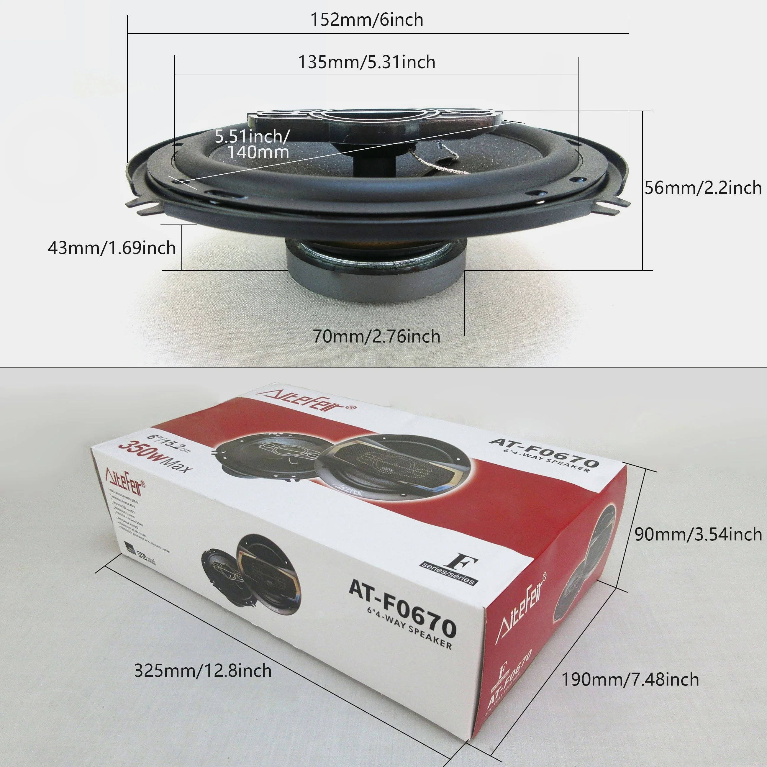 1-Pair 6lnch 700W 4-Way Car HiFi Coaxial Speaker with Dust Cover And AudioCableCar Door Auto Audio Usic Stereo Full Range Frequency Speakers