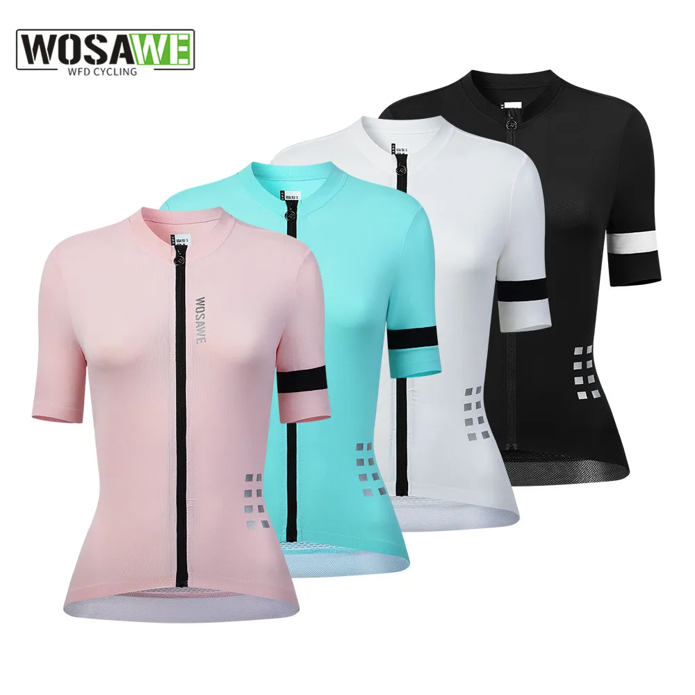 WOSAWE Women\'s Cycling Jersey Summer Anti-Uv Cycling Bicycle Clothing Quick Dry Mountain Female Bike Clothes