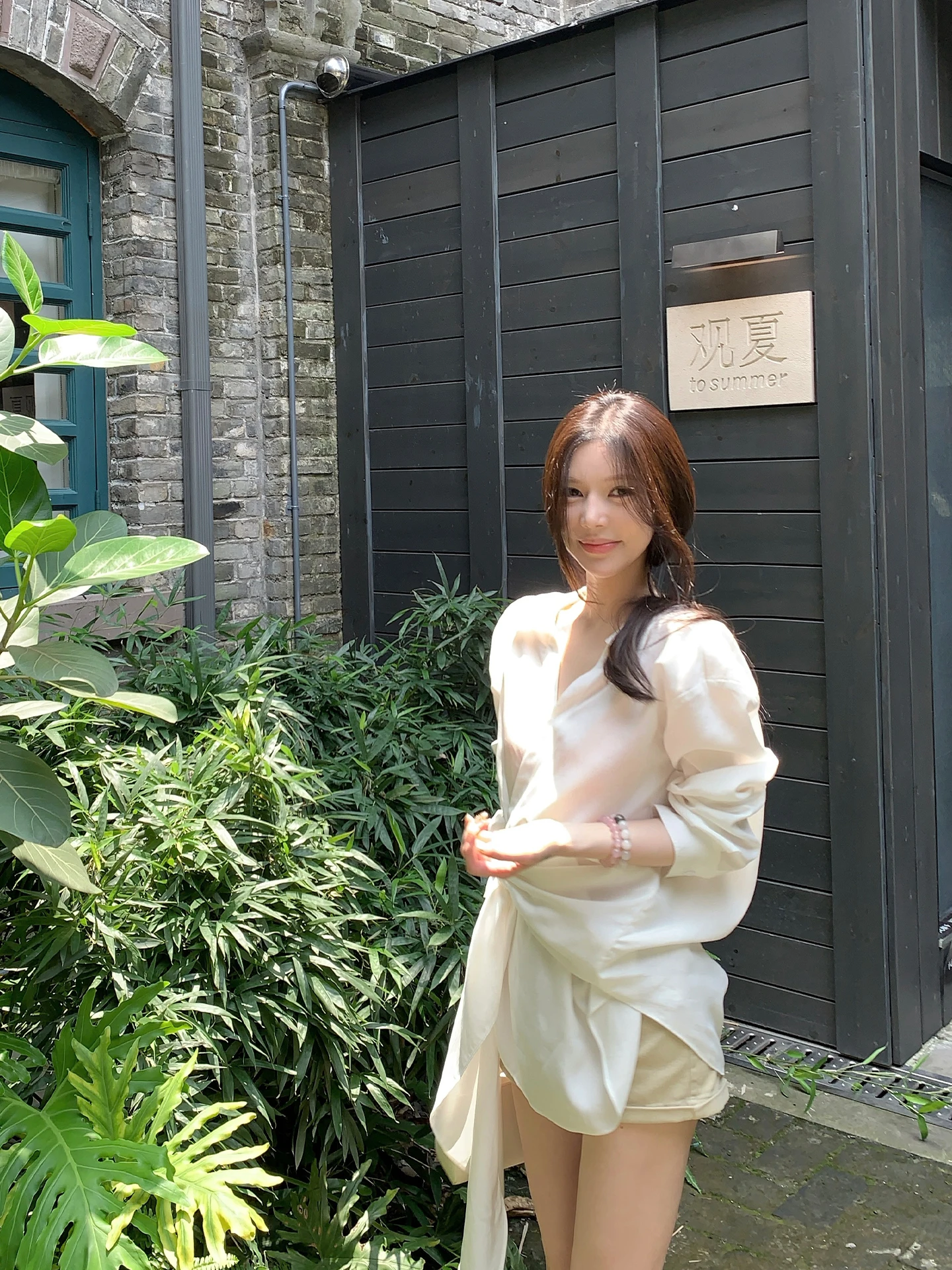 

Sister Titi Long Sve Silk irt Women Loose Slimming Asymmetrical Casual Sle Breathable Comfortable Spring Faion Top