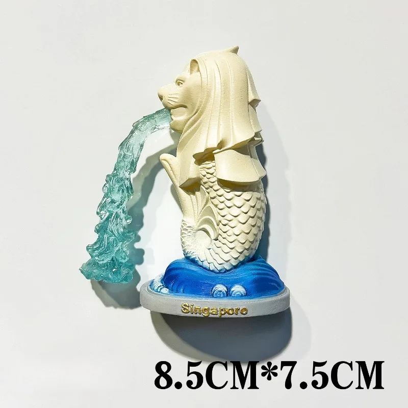 Singapore Fridge Sticekrs Merlion Souvenirs Marina Bay Sands Fridge Magnets Home Decor Wedding Gifts view 3