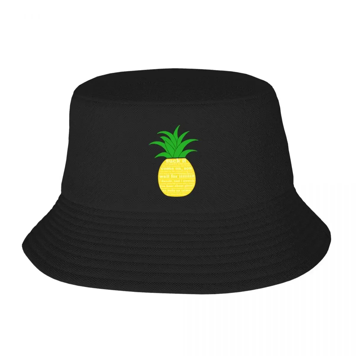 Psych Quotes Pineapple Bucket Hat Sports Cap Man Hat For Children Hats Woman Men's