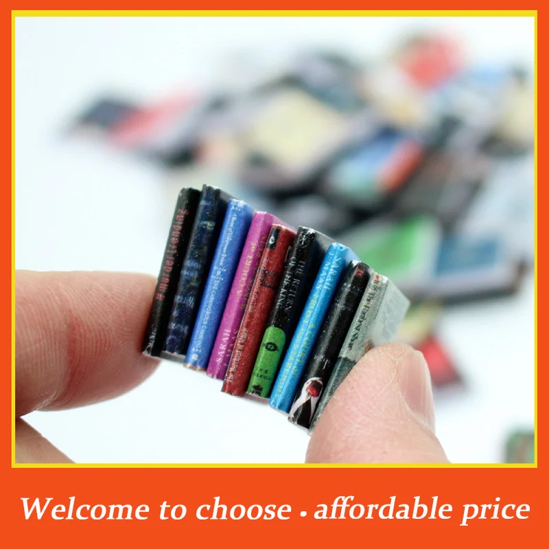 **10PCS Dollhouse Miniature Magazines Books Novels Model Dolls House Scene Decor Accessories