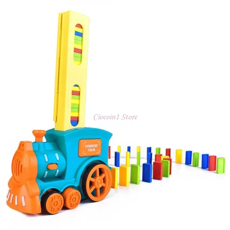 Y1UB Automatic Laying Dominos Train for Creative Building Block Learning Toy Funny