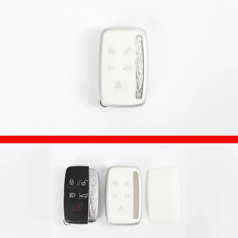 For Land Rover Range Rover Sport Evoque Velar Vogue Discovery 4 Freelander 2 for Jaguar TPU Car Key Fob Case Cover Protector