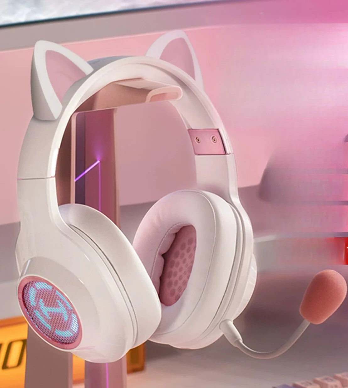 Wireless cat ear headset, wired bluetooth for e-sports games