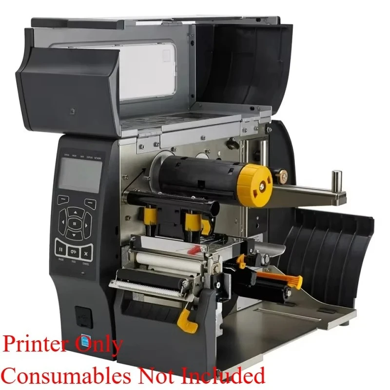 High Precision Industrial Barcode Printer 300DPI 104mm USB LAN RS232 Thermal Transfer Sticker Machine Logistics Tracking Tag