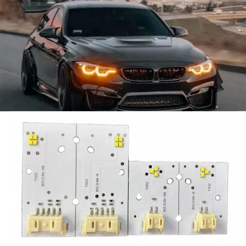 Amber DRL LED Chips Boards 63117493229 For BMW F80 M3 F32 F33 F82 F83 M4 F36 LCI Adaptive LED Headlight Daytime Running Light