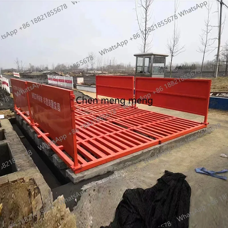 Automatic construction vehicle wheel washer muck vehicle washing machine Large vehicle automatic induction car wash table