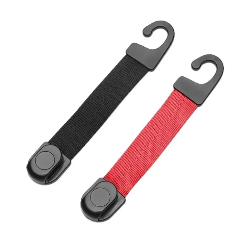 2Pcs Car Storage Interior Accessories Car Headrest Hooks Hanger For Bags  Holder Clips Auto Fastener Hooks